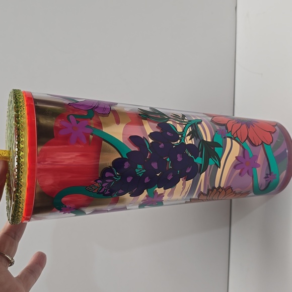 {Starbucks} NWT Rex Hamilton Limited Edition 2024 Texas Wildflowers Venti 24 oz - Picture 4 of 8